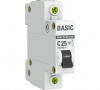 Автоматический выключатель Basic BA 47-29, 1P, 25А, C4.5кА