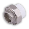 Муфта комб.разъём (американка) с внутр.резьбой 25х1/2" (125/25) (Valfex) БЕЛАЯ