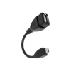USB кабель OTG micro USB на USB шнур 0,15м чёрный REXANT