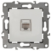 Розетка ЭРА информационная  RJ45 бел. 12-3107-01
