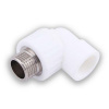 Угольник переходной с наружней резьбой 20 х 1/2" (125/25) (Valfex) БЕЛЫЙ