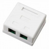 Комбинированная роз. наклад. тел. + комп. RJ-11+RJ-45